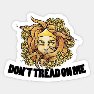 Don't tread on me Medusa Sticker